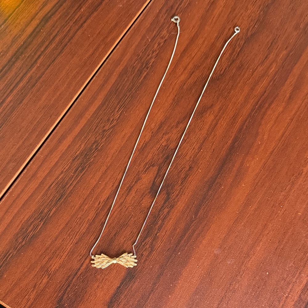 Elegant Delicate Dual Metal Necklace 18”